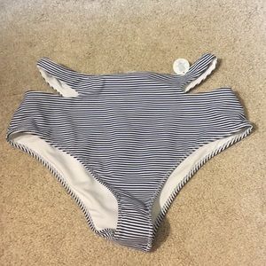 Forever 21 high waisted swim bottoms with cut outs